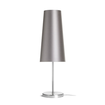 RENDL table lamp NYC/CONNY 15/30 table  Monaco dove gray/silver PVC/nickel 230V LED E27 11W R14052 1