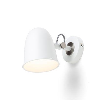 RENDL spotlight DANNY wall white matt nickel 230V LED E14 5W R14185 5