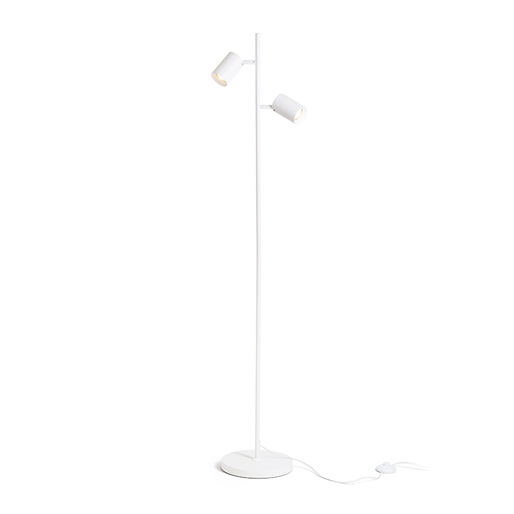 RENDL floor lamp FLYNN II floor white 230V LED GU10 2x9W R14266 1