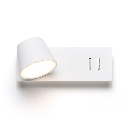 RENDL spotlight AMADEUS wall with backlighting white  230V LED 4+6W  3000K R14521 1